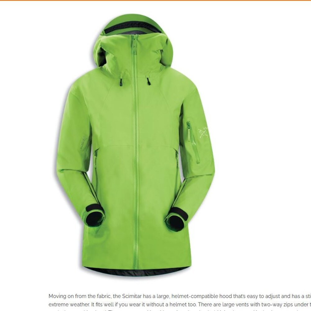 Arc’teryx Scimitar Gore-Tex Pro Jacket, Women's M Authentic